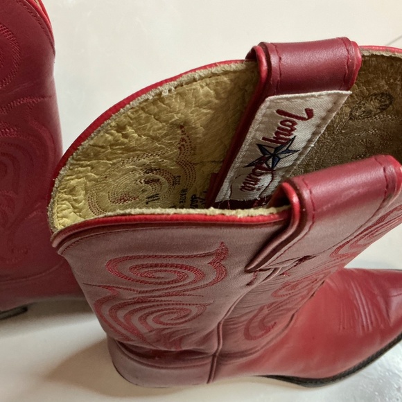 Tony Lama women’s red leather western boots size 6 - Picture 7 of 9